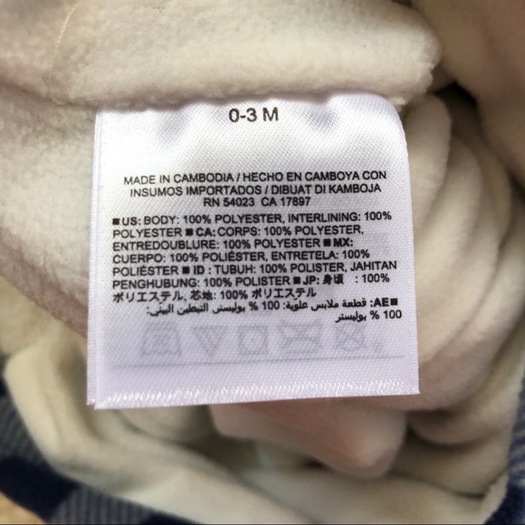 Old Navy infant boys fleece coverall - Picture 6 of 7